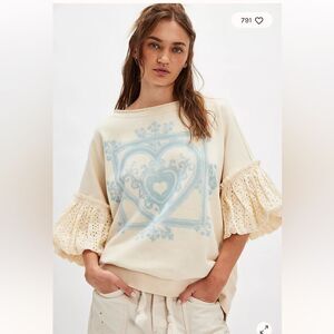 Free People Doily Sweatshirt